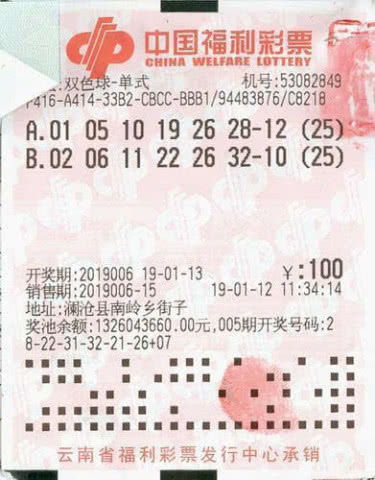 今天的福利双色球彩票图片