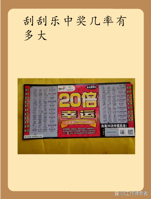 买彩票中奖的几率有多大20刮刮乐