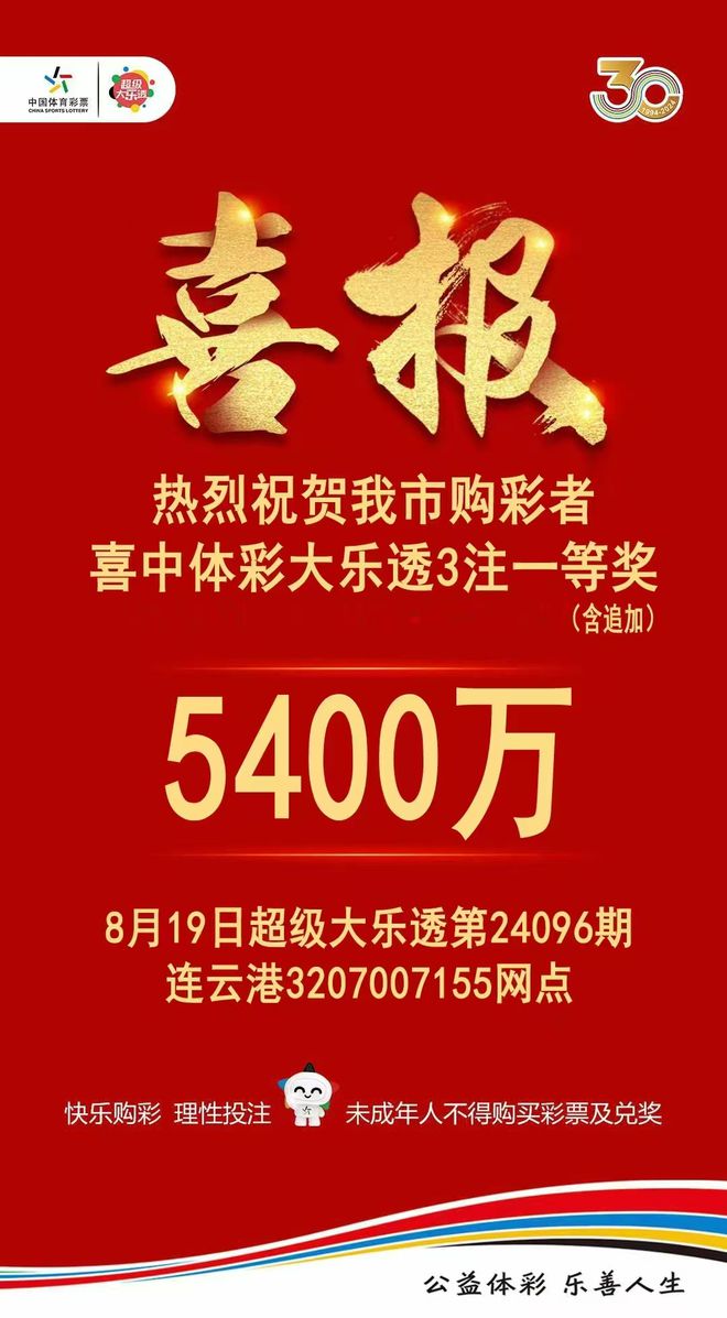 超级大乐透中奖结果查询