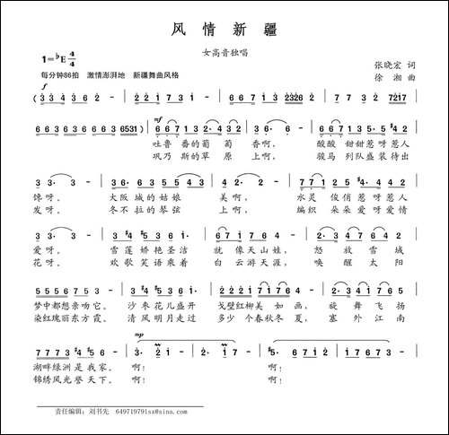 新疆风采简谱，多元文化交织下的独特魅力